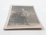 Antique Soldier 3" x 5" Black and White Photo Picture Post Card