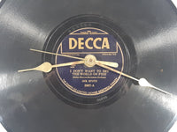 Vintage Decca Records Ink Spots I Don't Want To Set The World On Fire 9 3/4" Vinyl Record Album Clock 3987-A