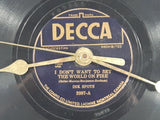 Vintage Decca Records Ink Spots I Don't Want To Set The World On Fire 9 3/4" Vinyl Record Album Clock 3987-A