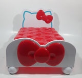 2013 Blip Toys Sanrio Hello Kitty "This belongs to Hello Kitty and _______" 14" Long Red and White Doll Bed