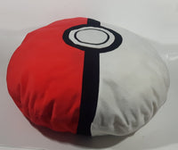 Nintendo Pokemon Pokeball Red White and Black 18" Stuff Round Toy Pillow with Pouch
