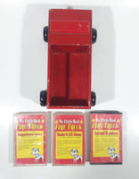 Rare 1993 Children At The Heart My Little Red Fire Truck Magical Musical Journey 7 1/4" Long Wood Toy Car Vehicle with 3 Audio Cassettes