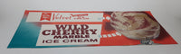 Vintage We Proudly Offer... Velvet Prize-Winning Ice Cream Wild Cherry Marble Ice Cream Store Window Advertisement