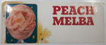 Vintage Peach Melba Ice Cream Store Window Advertisement