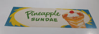 Vintage Pineapple Sundae Store Window Advertisement