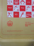 Vintage 1976 Coca-Cola Montreal Olympic Games 10 3/4" x 14 3/4" Metal Beverage Serving Tray