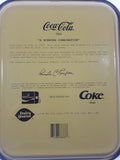 1996 Coca-Cola Dairy Queen A Winning Combination 11 x 13 1/2" Beverage Serving Tray