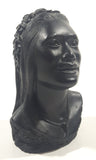 Vintage Coco Joe's Hawaii Woman Bust 3 5/8" Tall Carved Lava Rock Tiki Figurine