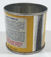 Vintage 1970s Standard Brands Canada Fleischmann's Fast Rising Active Dry Yeast 4 Oz 2 1/2" Tall Tin Metal Can