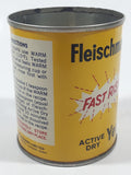 Vintage 1970s Standard Brands Canada Fleischmann's Fast Rising Active Dry Yeast 8 Oz 3 1/2" Tall Tin Metal Can