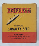 Vintage Empress Whole Caraway Seed Small 2 1/2" Tall Food Box
