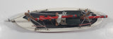 Red and White Fishing Trawler 7 1/2" Long Wood Model Ship Boat