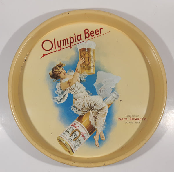 Vintage Olympia Beer Compliments of Capital Brewing Co. Olympia, Wash 13" Metal Beverage Serving Tray