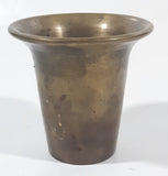 Antique Italian Style Handles Claw Foot 8 1/4" Tall Brass Spittoon with Heavy Brass Catcher Cup