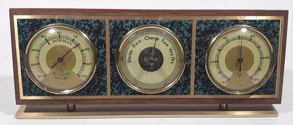 Vintage German Weather Station BARIGO, Barometer Thermometer