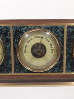 Vintage Focal West Germany Wood Cased Weather Station Barometer Hygrometer Temperature