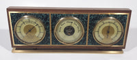 Vintage Focal West Germany Wood Cased Weather Station Barometer Hygrometer Temperature