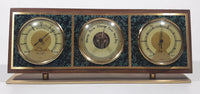 Vintage Focal West Germany Wood Cased Weather Station Barometer Hygrometer Temperature