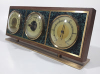 Vintage Focal West Germany Wood Cased Weather Station Barometer Hygrometer Temperature