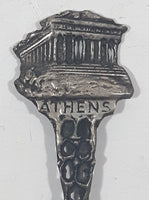 Athens Greece Parthenon Silver Plated Metal Spoon
