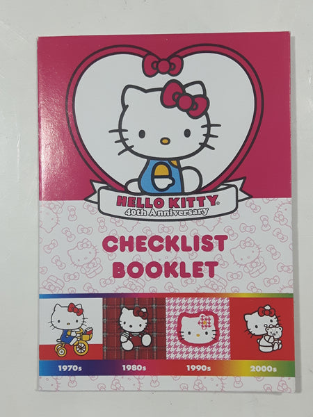 2014 Upper Deck Sanrio Hello Kitty Trading Cards 40th Anniversary Checklist Booklet