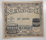 Vintage Nabob One Pound Consumer's Bonus Certificate "The Standard Quality" Coffee Tea Baking Powder Numbered Paper Coupon (Individual)