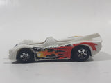 2007 Hot Wheels Super 6 in 1 Track Set Power Pistons White Plastic Body Die Cast Toy Car Vehicle No Canopy