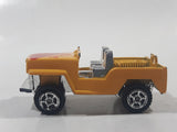 Summer Marz Karz S-8634 Jeep 4x4 Yellow Die Cast Toy Car Vehicle Busted Bumper