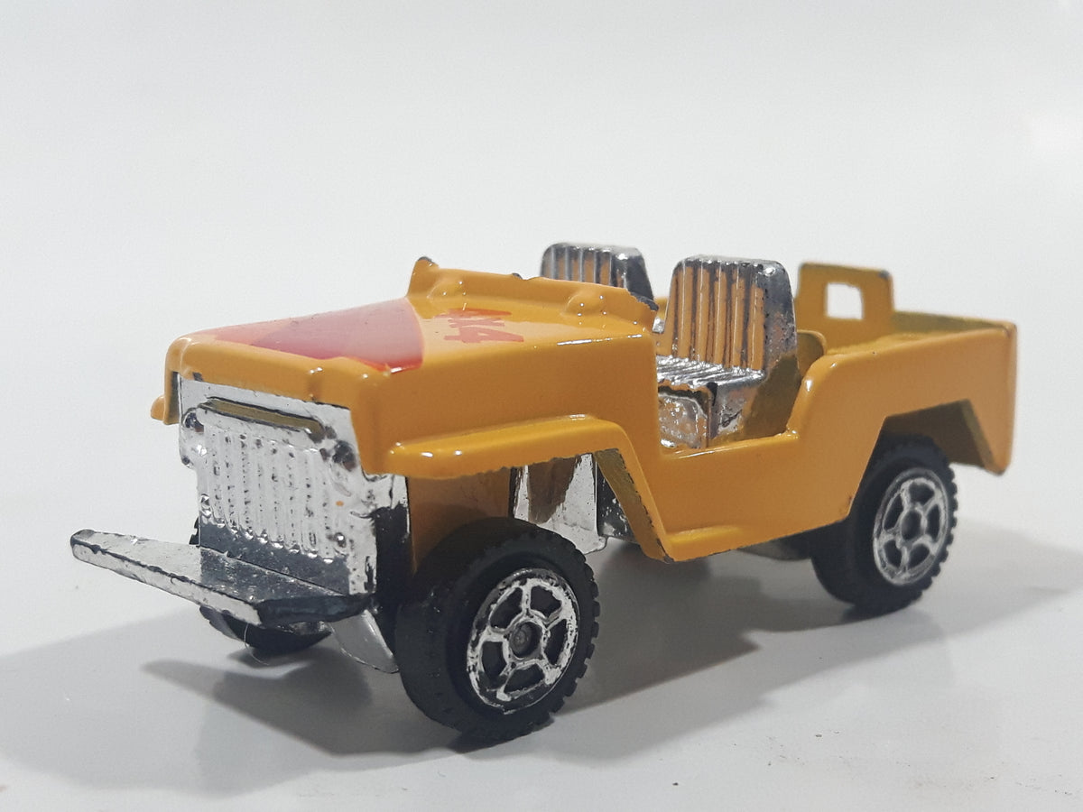 Summer Marz Karz S-8634 Jeep 4x4 Yellow Die Cast Toy Car Vehicle Buste ...