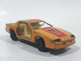 Vintage Yatming No. 1086 1983 Chevy Camaro Z28 Yellow Die Cast Toy Car Vehicle Busted Up