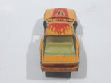 Vintage Yatming No. 1086 1983 Chevy Camaro Z28 Yellow Die Cast Toy Car Vehicle Busted Up
