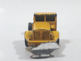 Vintage Husky Aveling Barford Dump Truck Snow Plow Yellow Die Cast Toy Car Vehicle Busted Plow