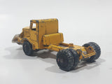 Vintage Husky Aveling Barford Dump Truck Snow Plow Yellow Die Cast Toy Car Vehicle Busted Plow