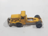 Vintage Husky Aveling Barford Dump Truck Snow Plow Yellow Die Cast Toy Car Vehicle Busted Plow