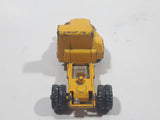 Vintage Husky Aveling Barford Dump Truck Snow Plow Yellow Die Cast Toy Car Vehicle Busted Plow