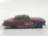 Vintage Husky Jaguar MK 10 Fire Chief Red Die Cast Toy Car Vehicle