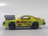 Vintage Majorette Pontiac Firebird Trans Am Fluorescent Yellow Die Cast Toy Car Vehicle with Blown Motor