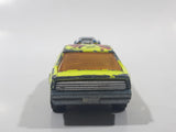 Vintage Majorette Pontiac Firebird Trans Am Fluorescent Yellow Die Cast Toy Car Vehicle with Blown Motor