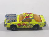 Vintage Majorette Pontiac Firebird Trans Am Fluorescent Yellow Die Cast Toy Car Vehicle with Blown Motor