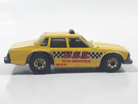 Vintage 1982 Hot Wheels Taxi Yellow Die Cast Toy Car Vehicle