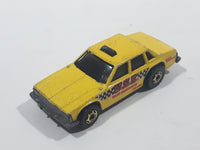 Vintage 1982 Hot Wheels Taxi Yellow Die Cast Toy Car Vehicle