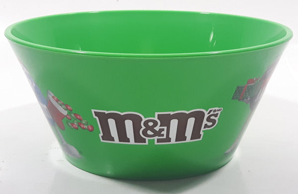 2022 Mars M & M's 5 1/2" Wide Green Plastic Bowl