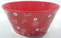 2022 Mars Skittles 5 1/2" Wide Red Plastic Bowl