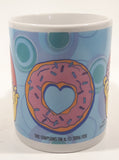 2006 Fox The Simpsons Matt Groening Homer Simpson with Donut 3 3/4" Tall Ceramic Coffee Mug Cup