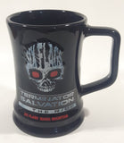 2009 Six Flags Magic Mountain Terminator Salvation The Ride Black 3 3/4" Tall Ceramic Coffee Mug Cup