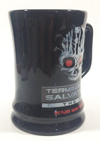 2009 Six Flags Magic Mountain Terminator Salvation The Ride Black 3 3/4" Tall Ceramic Coffee Mug Cup