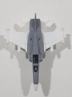 Fighter Jet Airplane Plastic Grey Toy Aircraft