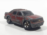 Maisto 2002 Chevrolet Avalanche Truck Dark Red Die Cast Toy Car Vehicle
