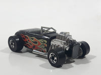 Vintage 1981 Hot Wheels Flying Colors Street Rodder Black Die Cast Toy Car Vehicle