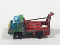 Vintage PlayArt Cement Mixer Green and Red Die Cast Toy Car Construction Building Equipment Vehicle